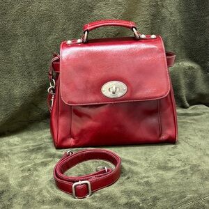Red Leather Handbag